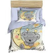 L'essentiel Maison , PH167, Baby-Bettbezug-Set, Blau, 100 x 150 cm
