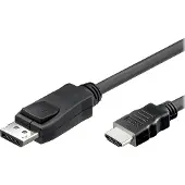 Techly EFB ICOC-DSP-H-010 Konverterkabel DisplayPort 1.1 auf HDMI, schwarz, 1 m ICOCDSPH010