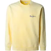 Pepe Jeans für Herren. PM582918 Sweatshirt Terrel gelb (L), Lässig, Baumwolle, Langarm