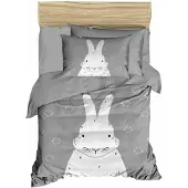 L'essentiel Maison , PH199, Baby-Bettbezug-Set, Grau, 100 x 150 cm