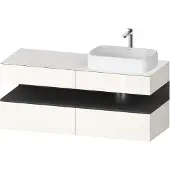 Duravit Waschtischunterschrank Qatego 140x55x60cm, gra m/we g, Pl, Beck. re