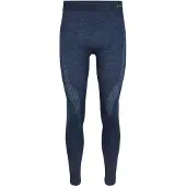 Falke Herren Tights Wool-Tech, XXL, Blau, Uni, Schurwolle
