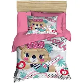 L'essentiel Maison , PH148, Baby-Bettbezug-Set, Rosa, 100 x 150 cm