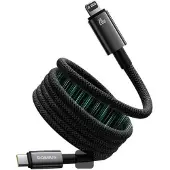 Baseus Magnetický nabíjecí kabel Tungsten USB-C/Lightning 1m 20W černý
