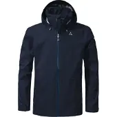 Schöffel Outdoorjacke SCHÖFFEL "2.5L Jacket Aiplspitz M", Herren, Gr. 50, blau (8820, blau), Oberstoff : 100% Polyester, regular fit, hoch geschlossener Ausschnitt, Jacken Outdoorjacke
