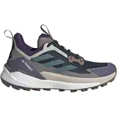 Adidas Wanderschuh TERREX "FREE HIKER 2.0 LOW", Damen, Gr. 37, beige (aurora ivy, preloved teal, taupe oxide), Synthetik, Textil, Schuhe Wanderschuh