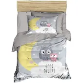 L'essentiel Maison , PH128, Baby-Bettbezug-Set, Grau, 100 x 150 cm