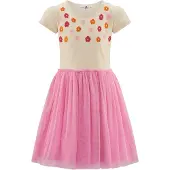 Happy girls by Eisend Kleid in Beige/ Pink - 98