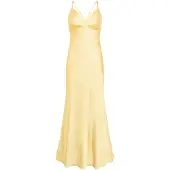 Vera Mont Abendkleid "Abendkleid schmal geschnitten", Damen, Gr. 38, EURO, gelb (sunlight), Obermaterial: 100% Polyester PES., Kleider Abendkleid