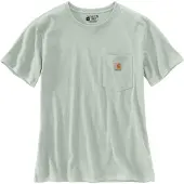 Carhartt T-Shirt WK87 Pocket Damen Smoked Teal-XS