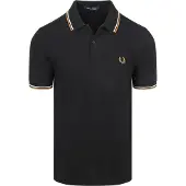Fred perry Polo Twin Tipped M3600 Schwarz P69