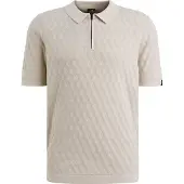 Vanguard Strick-Poloshirt Half-Zip Beige - XXL