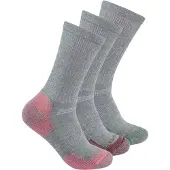 Carhartt Midweight Cotton Blend Crew Sock 3 Pair grey (GRY) M