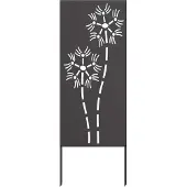 Syfax Garten Sichtschutz-Leinwand Schwarz 50 x 140 cm