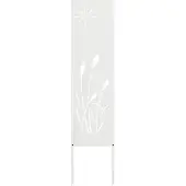 Syfax Garten Sichtschutz-Leinwand Weiß 32 x 140 cm