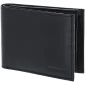 OXMOX Leder Geldbörse Leather RFID Protect Pocketbörse Pure 2.0 Embossed Black schwarz
