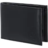 OXMOX Leder Geldbörse Leather RFID Protect Pocketbörse Freedom Anchor Embossed Black schwarz