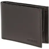 OXMOX Leder Geldbörse Leather RFID Protect Pocketbörse Pure 2.0 Embossed Brown dunkelbraun