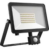 DOTLUX LED-Strahler FLOORslim-sensor 50W 3000K schwarz mit Bewegungsmelder PIR