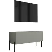 3Xeliving TV-Schrank : Aloe, 100 x 52 x 32 cm, schwarze Beine