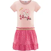 Happy girls Sommerkleid "Mädchenkleid", Mädchen, Gr. 98, EURO-Größen, powder pink, Stoff, 100% Baumwolle, normal, Kleider Sommerkleid