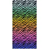 Egeria Strandtuch "Zebra", schwarz, B:75cm L:150cm, Velours, Baumwolle, Handtücher, Strandtuch, 75x150 cm, Velours
