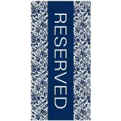 Egeria Strandtuch "Reserved", blau, B:75cm L:150cm, Velours, Baumwolle, Handtücher, Strandtuch, 75x150 cm, Velours