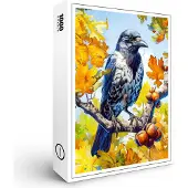 Raxxa Premium-Puzzle "Hooded Crow Perched in Oak Tree Impressionist Style", 1000 Teile