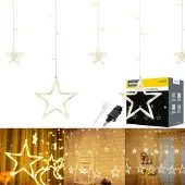 Rebel LED Lichterkette Sterne 138 LEDs Weihnachtsdeko