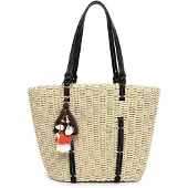 Suri Frey Shopper "Shopper SFY Nandy", Damen, Gr. B/H/T: 39cm x 28cm x 16cm 0, beige (sand 420), Papierstroh, Taschen Shopper