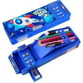 OEM Schüler Etui Organizer weiß mit Stiftehalter und Whiteboard