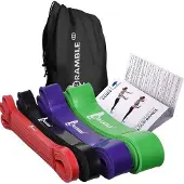 OEM Fitnessbanden Set 4-teilig, 7-57 kg, für Krafttraining