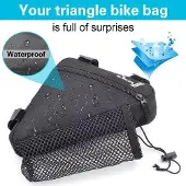 OEM Rennrad- und Mountainbike-Zadeltas - Schwarz mit Trinkflaschenhalter - Reisegepäcktasche