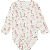 Minymo - Kid's Body L/S AOP - Body Gr 86 weiß