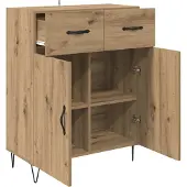 vidaXL Sideboard Artisan-Eiche 69,5 x 34 x 90 cm Holzwerkstoff