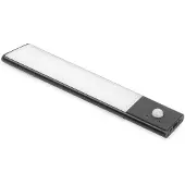 Emuca USB wiederaufladbare LED-Wandleuchte Kaus Black mit Bewegungssensor,,