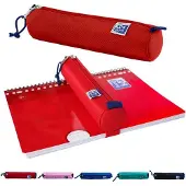 OEM Kinderpencilcase rot mit Gummiband ca. 22 cm