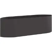 Syfax Hochbeet im Garten Schwarz 140 x 40 x 40 cm Stahl