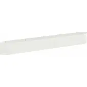 Syfax Hochbeet im Garten Weiß 380 x 40 x 40 cm Stahl