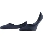 Falke Füßlinge "Step Medium Cut", Herren, Gr. 39-40, blau (6375, schwarz navy), Obermaterial: 92% Baumwolle, 5% Polyamid, 3% Elasthan, unifarben, Socken Füßlinge, mit Medium-Cut, aus weicher Baumwolle