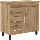 Syfax Waschtisch Artisan-Eiche 60 x 35 x 60 cm Holzwerkstoff