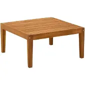 Syfax Gartentisch Massivholz Akazie Natur 60 x 60 x 30 cm