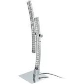 Eglo Pertini, Chrom, Transparent, Aluminium, Kunststoff, Stahl, Schlafzimmer, Wohnzimmer, IP20, II, ENEC
