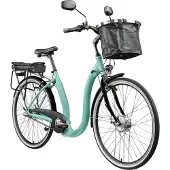 Tretwerk E-Bike "Linea" Gr. 48, grün, Elektrofahrräder, 48cm, 28 Zoll (71,12cm), E-Bike, tiefer Einstieg