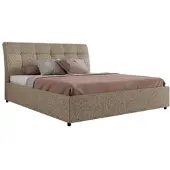 MKS Meble Polsterbett GALA CLASSIC Lattenrost klappbar Bett mit Stauraum 180x200 Hotel Betten Schlafzimmer Foam Matratze MIRO LUX Dunkelbeige Strukture