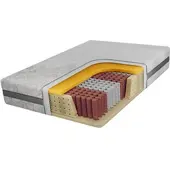 MKS Meble Taschenfederkernmatratze MOXE, 7-Zonen-Technologie, Matratze mit Viscoschaum 3 cm Bezug waschbar High Pocket-Federn 17 cm - APRI - 140 x 200 cm