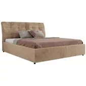 MKS Meble Polsterbett GALA CLASSIC Lattenrost klappbar Bett mit Stauraum 160x200 Hotel Betten Schlafzimmer Pocket Matratze VIRE LUX Beige Plüsch