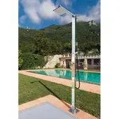 Fontealta Pooldusche SQUARE Q86. ME,Anschluss: Unterputzwasserversorgung, Beschichtung: gebürstet