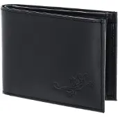OXMOX Leder Geldbörse Leather RFID Protect Pocketbörse Lizard 2.0 Embossed Black schwarz