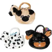 Toi Toys Plüschhund Kuscheltier in Hundetasche Spielzeug